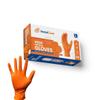 HandCare Orange 8 Mil Nitrile Disposable Gloves, Latex-Free, Diamond Textured Grip for Mechanic, Work & Cleaning Use view 2