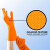 HandCare Orange 8 Mil Nitrile Disposable Gloves, Latex-Free, Diamond Textured Grip for Mechanic, Work & Cleaning Use view 4