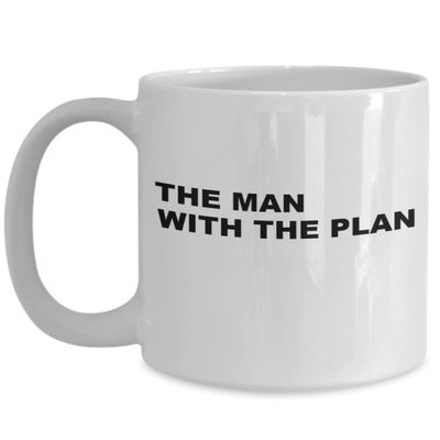 Present For Man With The Plan - Surprise For Friends Family Coworkers - Confidence Builder For Man Of Action