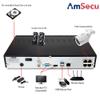 AmSecu 4K Security Camera System, 4-Channel Video Recorder NVR with 4 Bullet IP Cameras for Home Security Indoor/Outdoor, Pre-Installed 1TB Surveillance Hard Drive Kit view 2