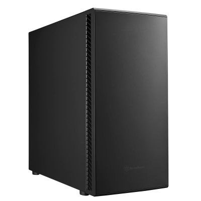 Silverstone Technology SETA Q1 Silent Mid Tower Case with Soundproofing, SST-SEQ1B