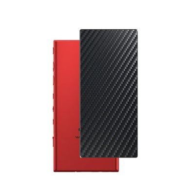 Puccy 2 Pack Back Screen Protector Film, compatible with SONY WALKMAN NW-A100 Black Carbon TPU Guard Cover Not Tempered Glass/Not Front Screen Protectors