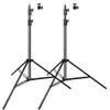 Heavy Duty Aluminum Alloy Photography Video Tripod Light Stands, Tripod Stands for Softboxes, Umbrellas, Reflectors, Lights - Pack of 2, 9.19 Feet/2.8M view 1
