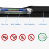Elfcam - 60m/196.8ft Outdoor and Indoor Shielded Armored Fiber Optic Cable LC/UPC to LC/UPC OM3 Multimode Duplex 50/125m LSZH, Black (60M) view 2