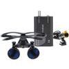 ORILAO 2.5X Lab Binocular Loupe 5W Clip Filter Headlamp Focused Set 420mm Working Distance (Black) view 3