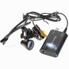 ORILAO 2.5X Lab Binocular Loupe 5W Clip Filter Headlamp Focused Set 420mm Working Distance (Black) view 4