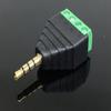 5pcs Video AV Balun 2.5mm 4 Pole Stereo Male to AV Screw Terminal Stereo Jack 2.5 mm Male 4 pin Terminal Block Plug Connector view 2