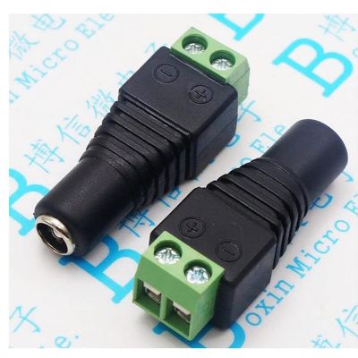 10pcs DC Plug CCTV Camera 5.5mm x 2.1mm DC Power Cable Female Plug Connector Adapter Jack 5.5x2.1mm to Connection led Strip