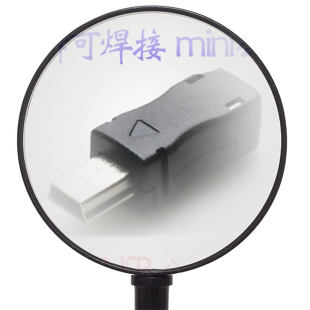 100 Pcs Mini USB 5 Pin Male Plug Socket Connector with Plastic Cover for DIY