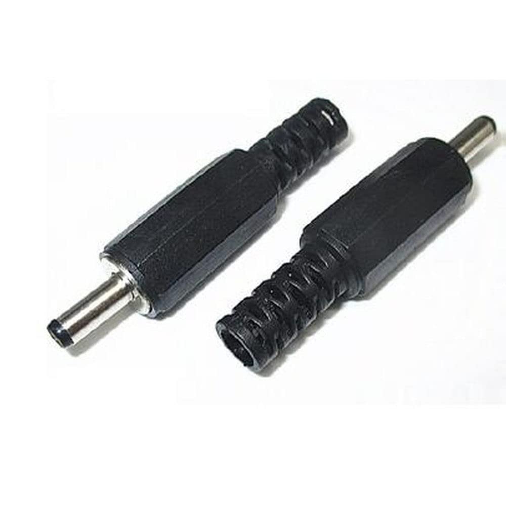 10PCS Black 3.5mm x 1.1mm DC Power Male Plug Jack Adapter