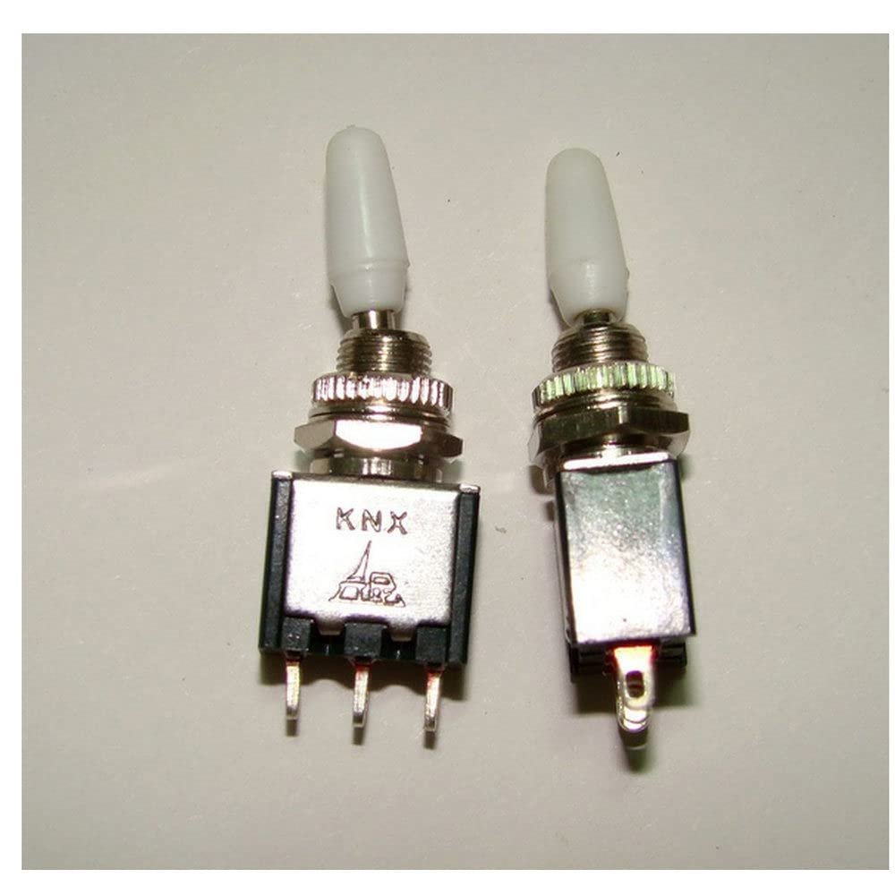 10pcs Black Button Switch KNX1x2 Two File 2A 250V Tripod Toggle Switch