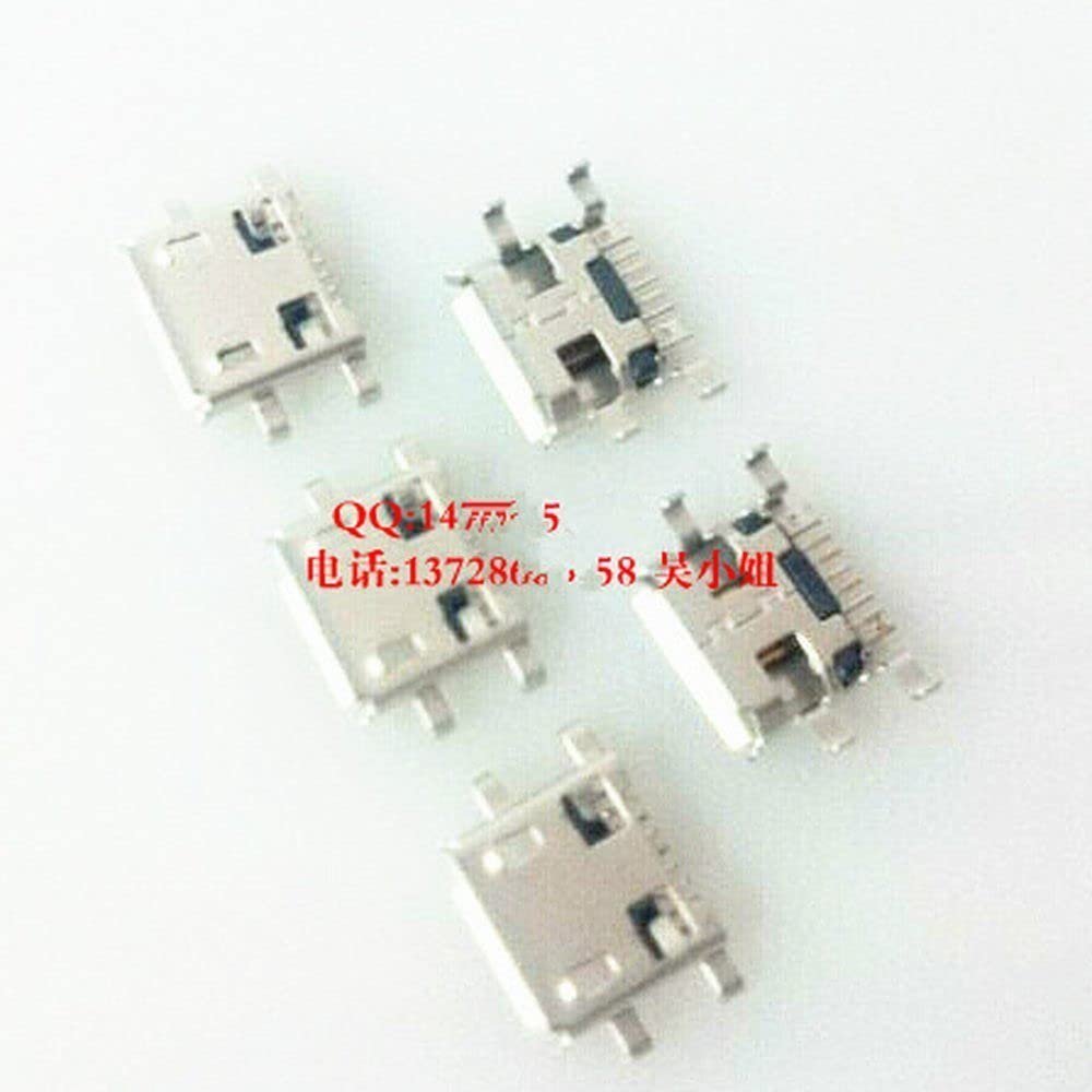100PCS Tablet Micro USB Sockect Micro USB 5Pin Jack Connector Port for Mobile Phone Camara Laptop (A-09)