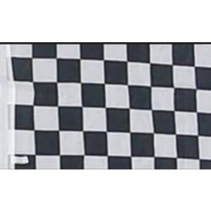 Antenna Flag Checkered Black-White