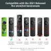 (3 Pack) ONEBOM Firestick Remote Cover 3rd Gen with Alexa Voice Remote 4K,Fire TV Stick Case Glow in The Dark,Anti Slip Shockproof Silicone Protective Case with Lanyard(Glow Green&Blue&Red) view 3