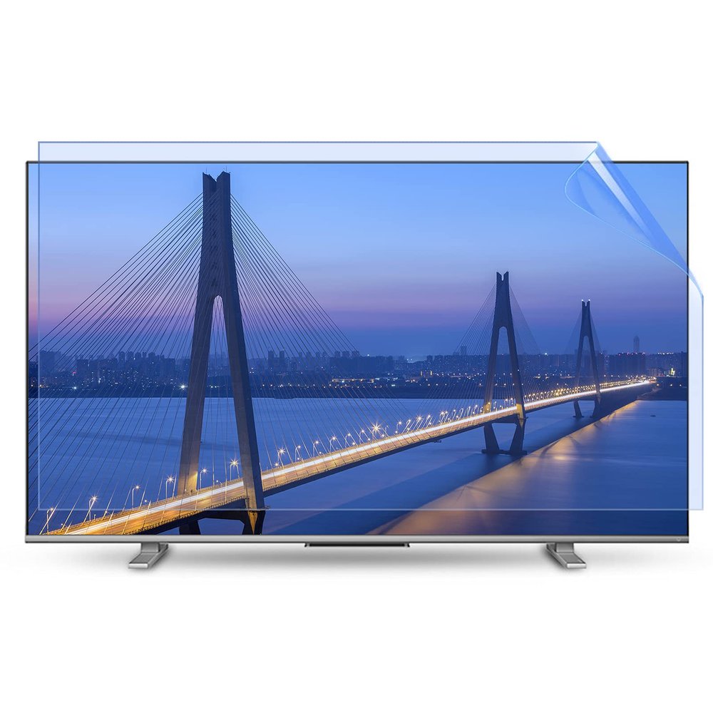 BU TV Screen Protectors Anti Glare Tvscreen Protector for 65 Inch, Indoor & Outdoor Anti Blue Light Anti Myopia Screen Frosted Film Anti-Reflection Rate Up to 90%,70" 1563 * 908
