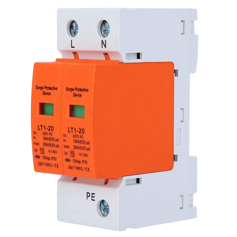 EVTSCAN Surge Protection Device Orange Arc Module 2P LT120 20ka AntiThunder Modular Appliances