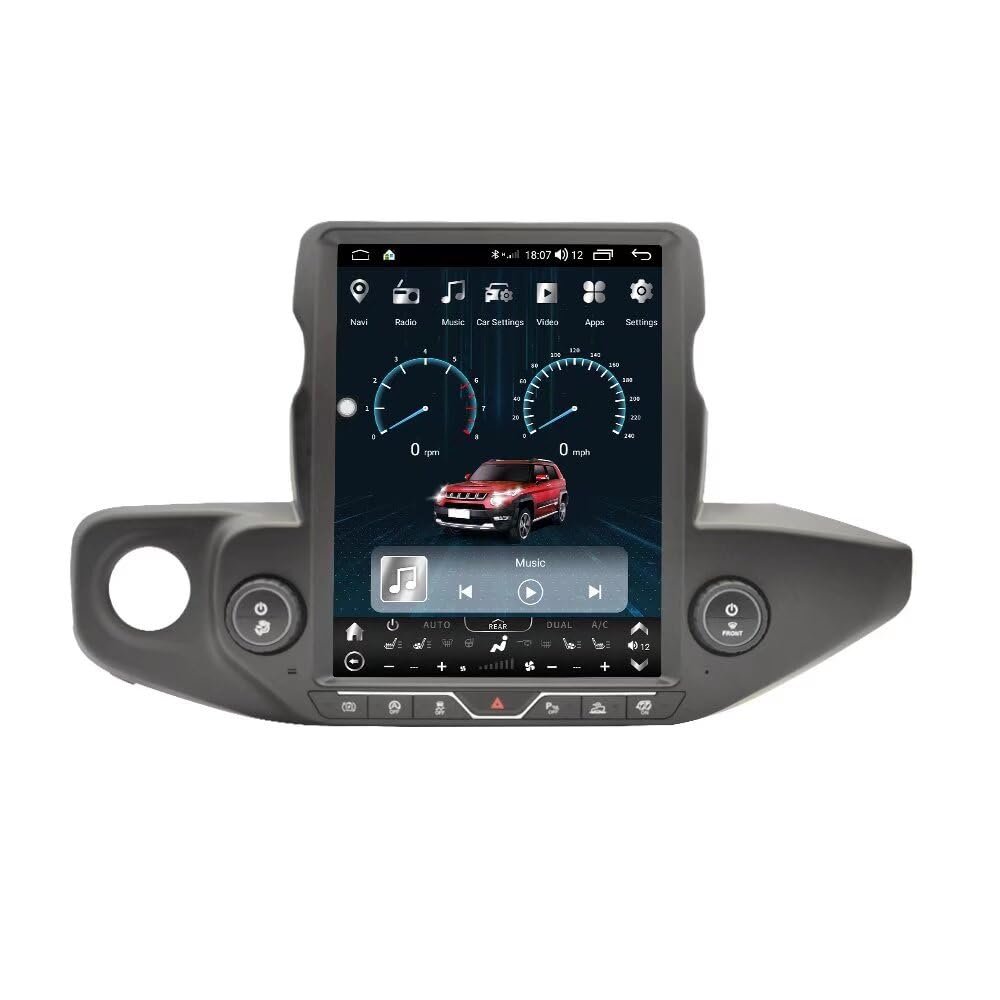 12.1Inch Car GPS Navigation forJeep Wrangler 2018 2019 2020 2021 2022 Androind 10.0 Head Unit 4G RDS WiFi Bluetooth Center Multimedia FM AM SWC