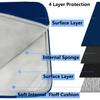 15.6 Inch Laptop Sleeve, Durable Shockproof Protective Cover Flip Case Briefcase Carrying Bag Compatible with 15.6" HP, ASUS, Lenovo, Acer, Notebook, Computer, Ultrabook, Chromebook, Blue view 2