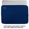 15.6 Inch Laptop Sleeve, Durable Shockproof Protective Cover Flip Case Briefcase Carrying Bag Compatible with 15.6" HP, ASUS, Lenovo, Acer, Notebook, Computer, Ultrabook, Chromebook, Blue view 4