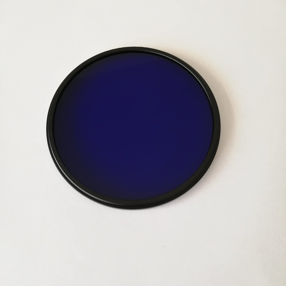 jsygorge M72 UV IR Pass Camera Filter with Ring ZB2 BG3 380nm Dual Bandpass Violet Blue Glass