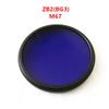 jsygorge 67mm UV IR Pass Camera Filter with Ring ZB2 BG3 380nm Dual Bandpass Violet Blue Glass view 2