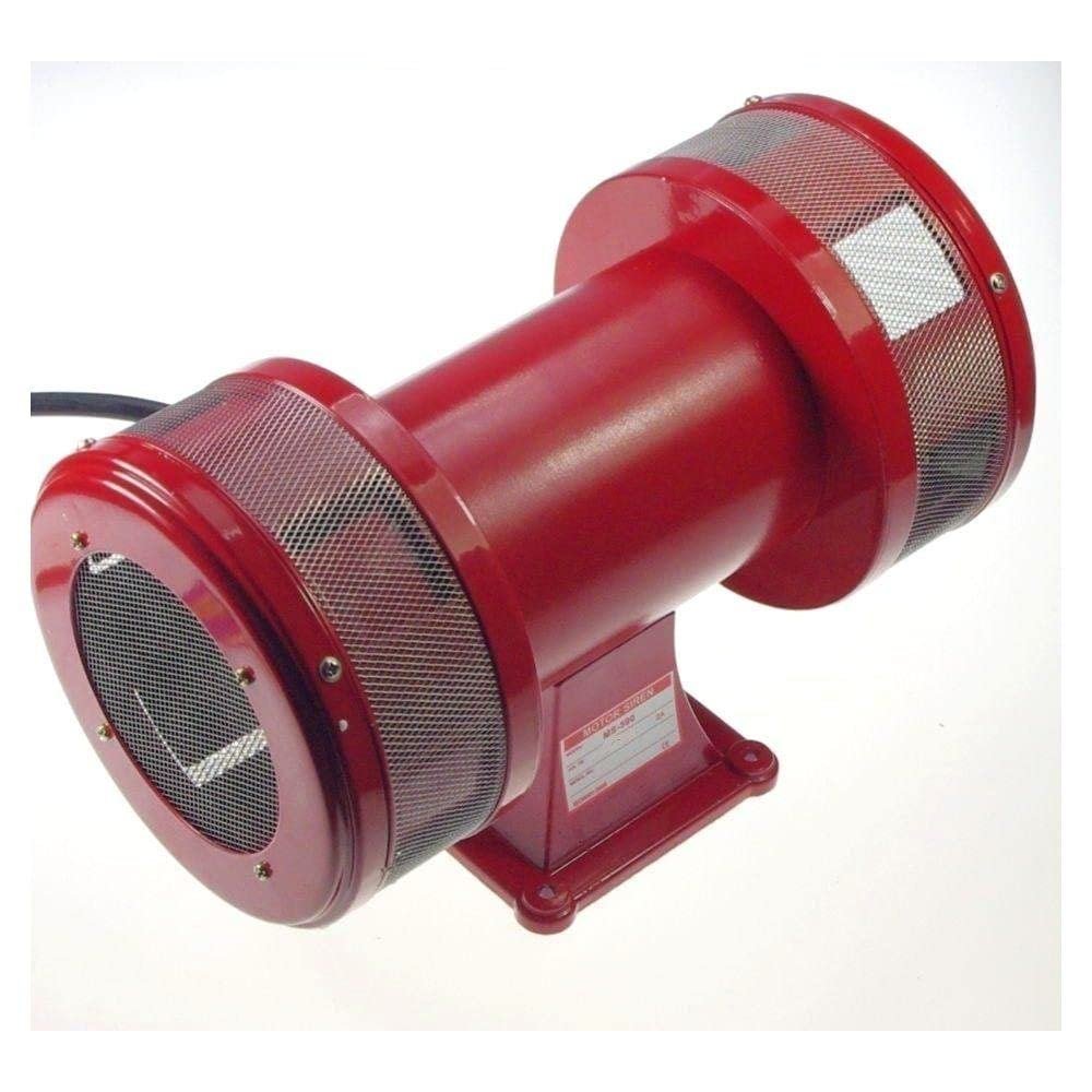 AC220V 230VAC 1A 160db Motor Driven Air Raid Siren Metal Horn Industry Boat Alarm