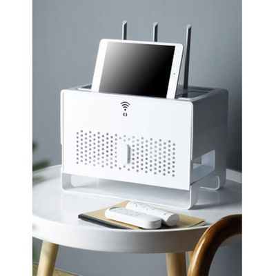 YUEYOULII Living Room Decorative Box, Cord Organizer Box, WiFi Router Storage Box, Household Cable Management Boxes, Router Decorative Box (Color : A)