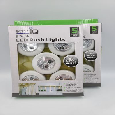 10 Pack Premium LED Push Lights ~ No Messy Wires!
