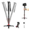 Manbily Extendable Camera Aluminum Monopod with Feet,Portable Travel Monopod with Removable Tripod Stand Base for DSLR Canon Nikon Sony Video Camcorder,5 Sections up to 67-in,Max Load 15.5 LbsA-222 view 1