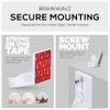 DXR8 & Pro Tilted Wall Mount Holder, Adhesive & Screw-in Bracket, Designed for Infant Optics Camera, Easy to Install, Strong VHB & Screw Mount, White by Brainwavz view 3
