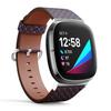 CJBROES Replacement Leather Watch Band, Compatible with Fitbit Versa 3 and Fitbit Sense of Wristband Bracelet Accessory - Folklore Ornament Tribal view 2