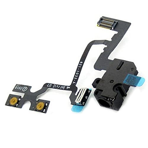 ePartSolution Replacement for iPhone 4 Volume Button Audio Jack Flex Cable USA (Black)