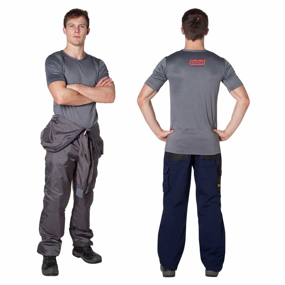 Colad Bodyguard Short Sleeve Anti-Static Undershirt Heat-Regulating, Breathable Automotive & Industrial Workwear with 1% Carbon Fabric