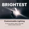 Moon Ultralight 2 Portable Clip-On Selfie Light with Touch Controls, Black view 2