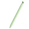 2 Pack Cute Cartoon Design Silicone Sleeve Case Compatible with Apple Pencil 2nd Generation, Protective Skin Cover case Accessories Non-Slip Smooth Grip Holder for iPad Pro (Green+Yellow) view 2