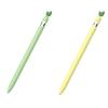 2 Pack Cute Cartoon Design Silicone Sleeve Case Compatible with Apple Pencil 1st Generation, Protective Skin Cover case Accessories Non-Slip Smooth Grip Holder for iPad Pro(Green+Yellow) view 1