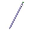 2 Pack Cute Cartoon Design Silicone Sleeve Case Compatible with Apple Pencil 1st Generation, Protective Skin Cover case Accessories Non-Slip Smooth Grip Holder for iPad Pro(Purple+Pink) view 2