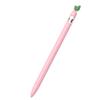 2 Pack Cute Cartoon Design Silicone Sleeve Case Compatible with Apple Pencil 1st Generation, Protective Skin Cover case Accessories Non-Slip Smooth Grip Holder for iPad Pro(Purple+Pink) view 3