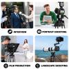 82" /210cm Video Tripod Heavy Duty Tripod with 360 Fluid Head,Mactrem Aluminum Tall Tripods Professional Compatible with Canon Nikon Sony DSLR Camera Camcorder Telescope Bnoculars (Load 33Lb) view 4