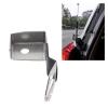 Car Mobile Antenna Mount Clip, Stainless Steel Vehicle Mobile Radio Antenna Bracket Holder for Land Cruiser LC200 Car Main/Assistant Driving Position(Silver) view 3