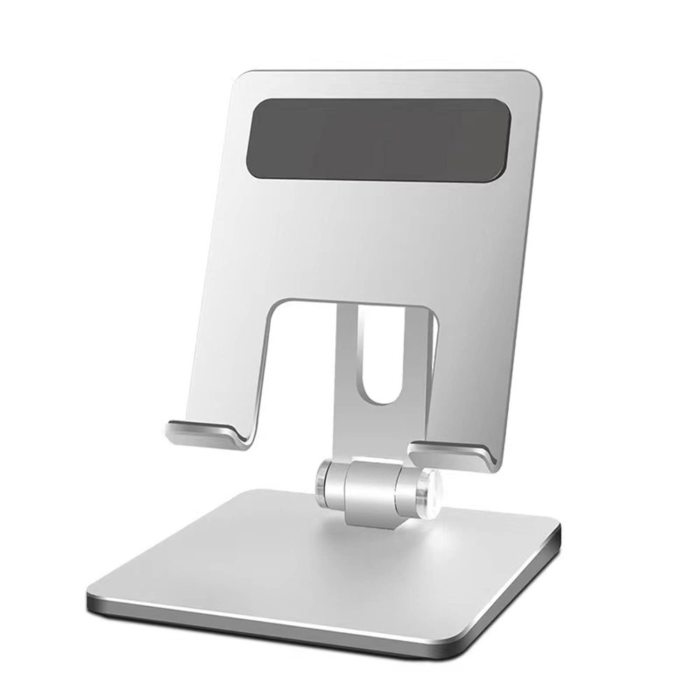 FROPACKZO Tablet Stand, Holder Compatible with iPad - Adjustable Stands and Holders for Desk, Stand Compatible with iPad Pro 12.9,Mini,Air,Surface Pro,Drawing Tablet and More (82mm, Silver)