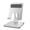 FROPACKZO Tablet Stand, Holder Compatible with iPad - Adjustable Stands and Holders for Desk, Stand Compatible with iPad Pro 12.9,Mini,Air,Surface Pro,Drawing Tablet and More (82mm, Silver) view 1