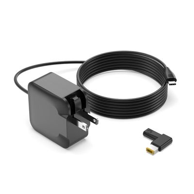 65W 45W AC Charger Fit for Lenovo ThinkPad X1 Yoga, X1 Carbon, X1 Tablet Laptop, Petite Design (40% Smaller), with USB C Connector and Square Tip, Fast Charger