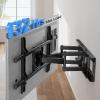 Pipishell Full Motion TV Wall Mount for Most 37-84 Inch TVs up to 132lbs, Wall Mount TV Bracket Articulating Swivel Tilt Extension Leveling Max VESA 600x400mm Fits 12/16" Wood Stud, PILFK1 view 4