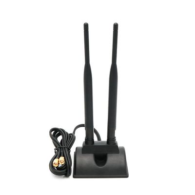 MustPoint 2.4GHz 5GHz Dual Band RP-SMA Male WiFi Antenna + IPEX MHF4 to RP-SMA Female Cable 9.8 inch for M.2 NGFF Network Card PC Computer