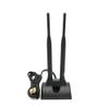 MustPoint 2.4GHz 5GHz Dual Band RP-SMA Male WiFi Antenna + IPEX MHF4 to RP-SMA Female Cable 9.8 inch for M.2 NGFF Network Card PC Computer view 1
