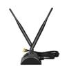 MustPoint 2.4GHz 5GHz Dual Band RP-SMA Male WiFi Antenna + IPEX MHF4 to RP-SMA Female Cable 9.8 inch for M.2 NGFF Network Card PC Computer view 2