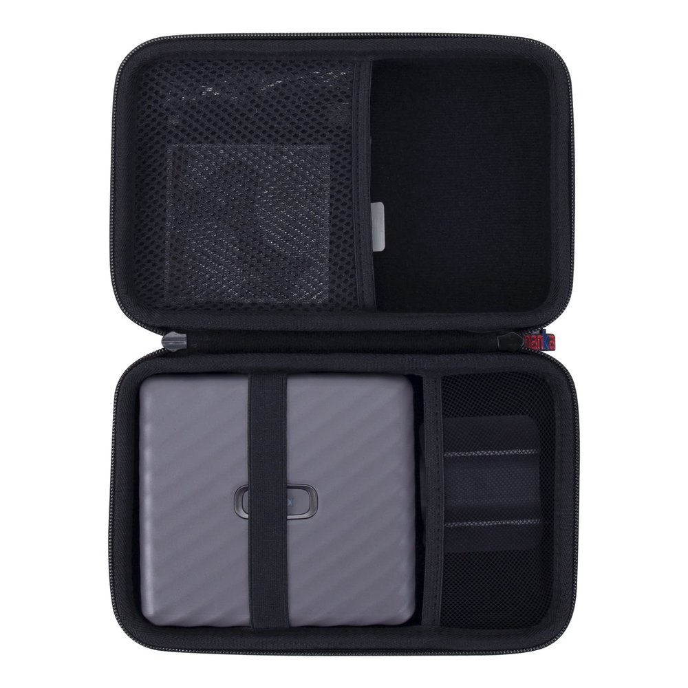 khanka for Fujifilm Instax Link Wide Printer Hard Travel Case (Black)