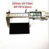 jsygorge 40 * 70 * 2.0mm 365nm ZWB2 UG1 UV Pass Filter Ultraviolet Black Glass U-360 view 2