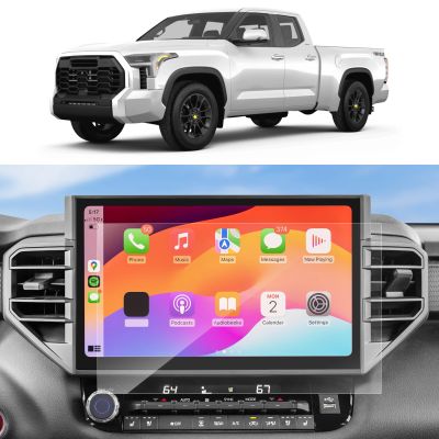 SKTU 2023 2024 2025 2026 Tundra Accessories Screen Protector for 2022-2026 Toyota Tundra / 2023-2026 Toyota Sequoia 14In Navigation Toyota Sequoia 2025 2026 Accessories [Ultra Clear Anti-Scratch&Glare]